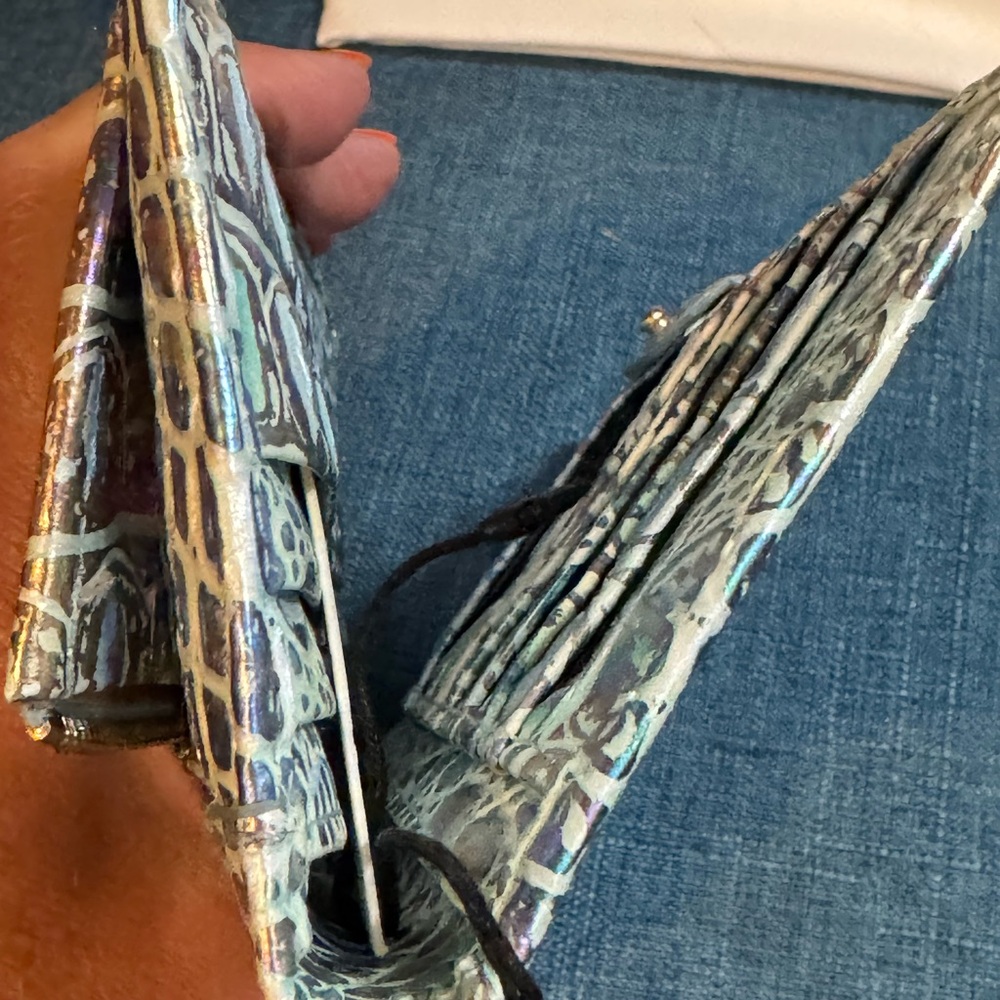 Brahmin Ady Wonderland wallet in Iridescent Croc-Embossed Wallet - Picture 6 of 7